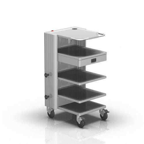 Medizinischer Wagen - 2-572 - ALVO Medical - für medizinische Geräte / für Transport / Aluminium