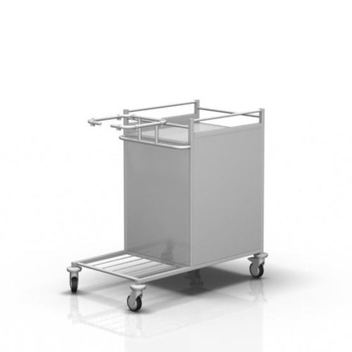 Sackhalterwagen für saubere Wäsche - 2-110 - ALVO Medical - für dreckige Wäsche / medizinisch / mit Regal