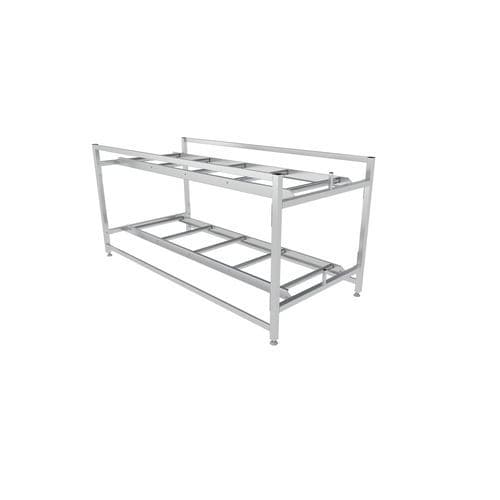 Regal mit 3 Regalbrettern - N2-701 - ALVO Medical - Sarg für Leichenhallen / Edelstahl