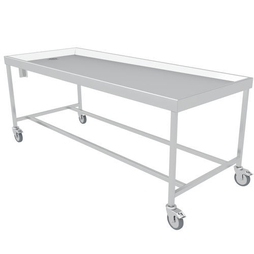 Leichenwaschungs-Tisch - N3-002 - ALVO Medical - rechteckig / Mobiler / Edelstahl