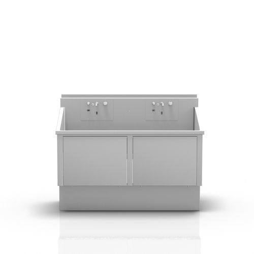 Waschbecken für OP / 2 Arbeitsplätze - 2-093-2 - ALVO Medical - Edelstahl / elektronische Steuerung / mit Seifenspender