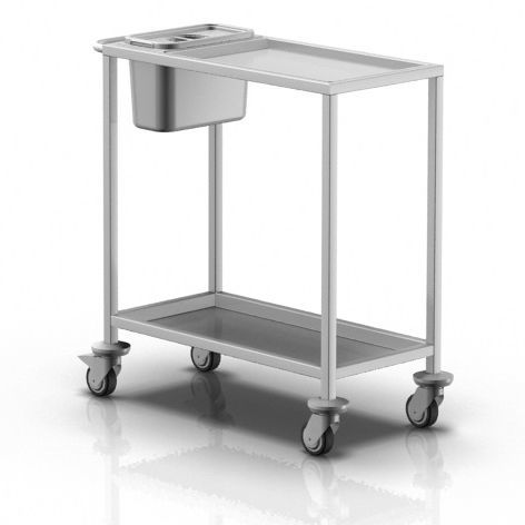 Medizinischer Wagen - 2-016 - ALVO Medical - für Instrumente / Vielzweck / Edelstahl