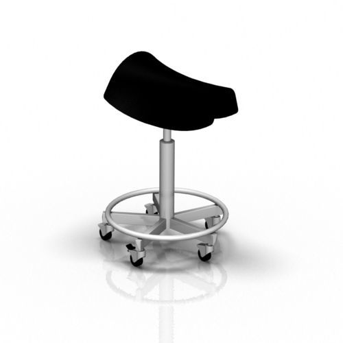 Hocker für Arztpraxis - 2-046 - ALVO Medical - höhenverstellbar / auf Rollen / sattelförmig
