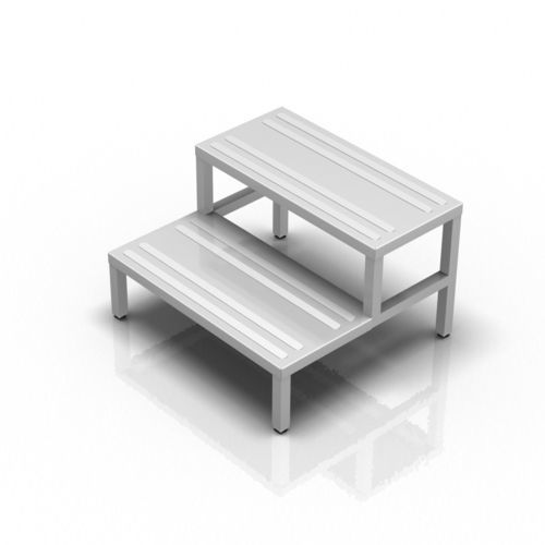 Stufentritt mit 2 Stufen - 2-050 - ALVO Medical - Edelstahl / chirurgisch