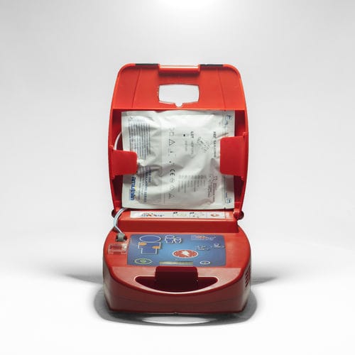 Halbautomatischer externer Defibrillator - GEO SAVER  - A.M.I. ITALIA - USB / mit EKG-Anzeige / zweiphasig