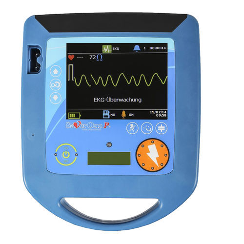 Halbautomatischer externer Defibrillator - Saver One P - A.M.I. ITALIA - USB / mit EKG-Anzeige / zweiphasig