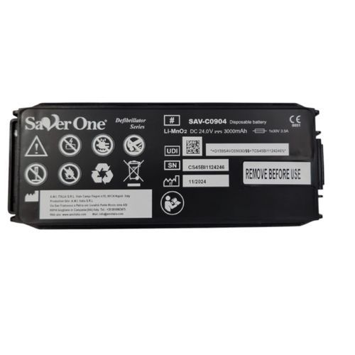 Batterie für Defibrillator - SAV-C0904 - A.M.I. ITALIA - Lithium / kompakt