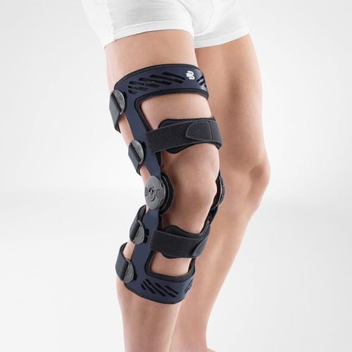 Knieorthese - SecuTec® Genu - Bauerfeind - zur Stabilisierung der Kniebänder / mit Gelenk