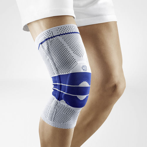 Knie-Stützbandage - GenuTrain® - Bauerfeind - mit Kniescheibenkissen / mit beweglichen Verstärkungen