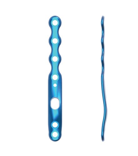 Kompressionsplatte für Metatarsalknochen - 891.Y.7 - BAUMER  - proximal / mit Verriegelung / Metall