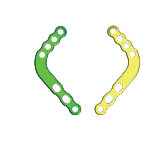 Kompressionsplatte für Acromioclaviculargelenk - 891.Z.6.D - BAUMER  - mit Verriegelung / Metall