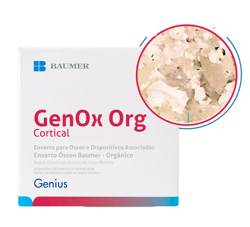 Xenograft-Knochenersatzmaterial - GenOx Org - BAUMER  - für Zahnchirurgie / für Kiefer- und Gesichtschirurgie / Granulat
