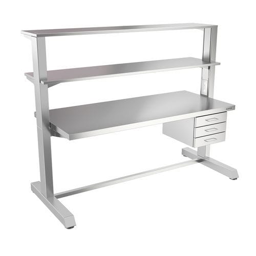 Arbeitstisch - 822T52 - Bawer - rechteckig / Edelstahl
