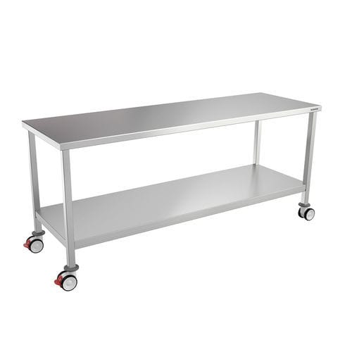Arbeitstisch - 822T12 - Bawer - quadratisch / Edelstahl