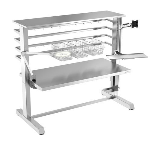 Arbeitstisch - 822T51 - Bawer - rechteckig / Edelstahl