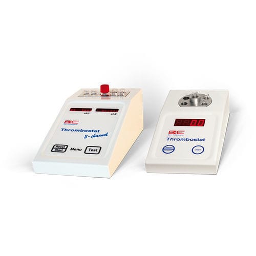 Halbautomatischer Gerinnungsanalysator - Thrombostat - Behnk Elektronik - 2 Kanäle / mechanisch