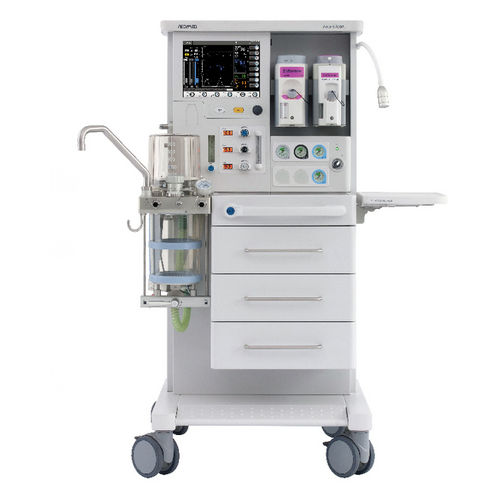 Anästhesiearbeitsplatz auf Wagen - Aeon8600A - Beijing Aeonmed  - Atmungsmonitoring / mit elektronischem Gasmischer