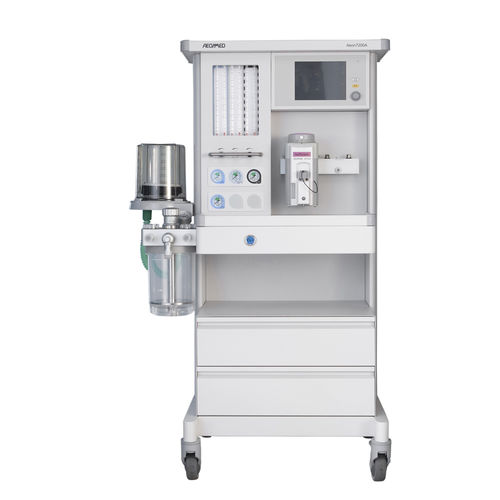 Anästhesiearbeitsplatz auf Wagen - Aeon7200A  - Beijing Aeonmed  - Atmungsmonitoring / mit Ventilator / mit elektronischem Gasmischer