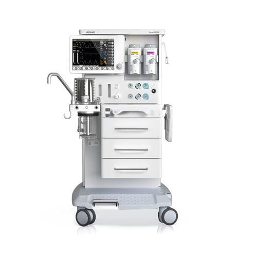Anästhesiearbeitsplatz auf Wagen - Aeon8800A - Beijing Aeonmed  - Atmungsmonitoring / mit elektronischem Gasmischer