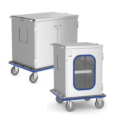Wagen für medizinische Geräte - Belimed - für Transport / Lager / Edelstahl