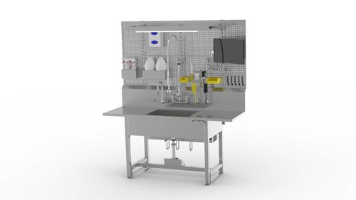 Edelstahlspüle - Belimed - höhenverstellbar