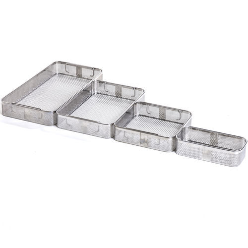 Sterilisationstablett für Instrumente - Sterisystem®   - Belintra - Edelstahl / perforiert