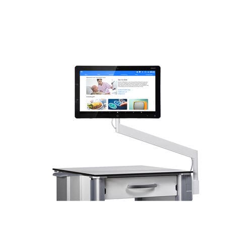 Tragarm für Multimediaterminals - GFK - ConnectedCare GmbH - Nachttisch / Edelstahl