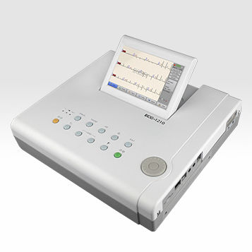 Ruhe-Elektrokardiograph - ECG-1210 - Biocare   - 12 Kanäle / digital / mit Bildschirm