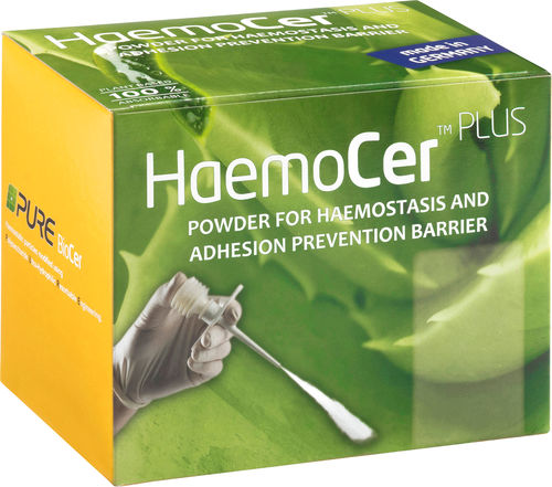 Hämostatisches Pulver - HaemoCer™ PLUS  - BioCer - Neurochirurgie / Herz- und Gefäßchirurgie / orthopädische Chirurgie
