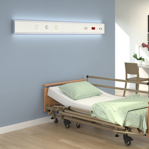 Horizontale Versorgungseinheit - BIOLED - BIOLUME  - Patientenzimmer / mit Licht