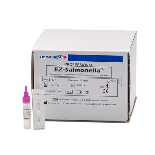 Schnelltest für Salmonelleninfektion - EZ-Salmonella™ - BIOMERICA  - Antigene / Bakterien / Fäkalien