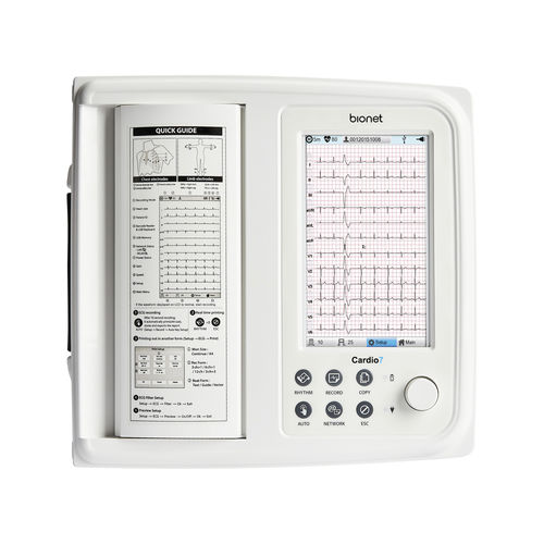 Ruhe-Elektrokardiograph - Cardio7e - Bionet   - 12 Kanäle / digital / mit Drucker