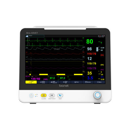 Patientenmonitor für Veterinärmedizin - Brio X5VET  - Bionet   - tragbar / kompakt / Nacht