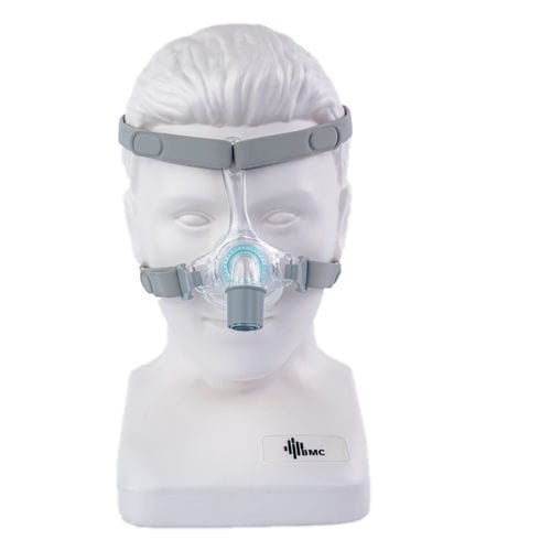 Maske für künstliche Beatmung / Nasen - N5+ - BMC Medical - nichtinvasiv / CPAP-Therapie / transparent