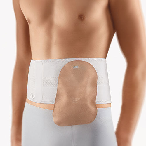 Bauchstützgürtel - 104090 - BORT Medical - für Erwachsene / halbsteif / Öffnung für Kolostomiebeutel
