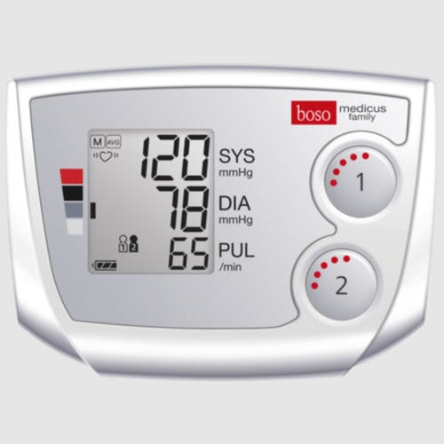 Oszillometrischer Blutdruckmonitor - medicus family - Boso, Bosch + Sohn - automatisch / mit Akku / mit Erwachsenenmanschette