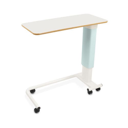Betttisch / manuelle Bedienung - OCL/GWO/SP/S  - Bristol Maid Hospital Metalcraft - pneumatisch / auf Rollen / höhenverstellbar
