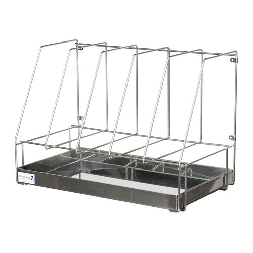Edelstahl-Bettpfannenhalter - RD/B5/SS  - Bristol Maid Hospital Metalcraft - wandmontiert