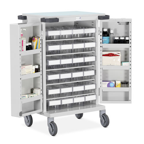 Medizinischer Wagen - PTD/HSB/LP24 - Bristol Maid Hospital Metalcraft - für Medikamente / für Transport / Lager