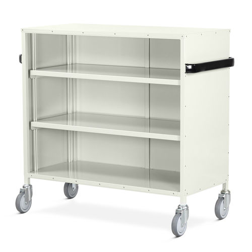 Sackhalterwagen für saubere Wäsche - WT/42  - Bristol Maid Hospital Metalcraft - für Kliniken / Reinigung / mit Regal