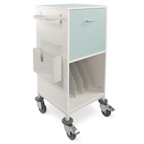 Medizinischer Wagen - MRW/WA/1D/XP  - Bristol Maid Hospital Metalcraft - für Krankenakten / für Transport / Edelstahl