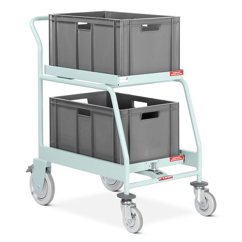 Medizinischer Wagen - MRT/TR/2B/EXT  - Bristol Maid Hospital Metalcraft - für Krankenakten / für Transport / Edelstahl