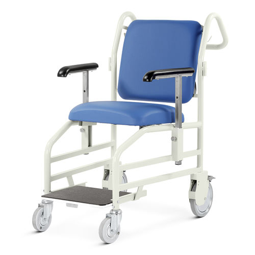 Transportstuhl für den Innenraum - G/305/FS series - Bristol Maid Hospital Metalcraft - für Außenbereich / stapelbar / mit Fußstütze