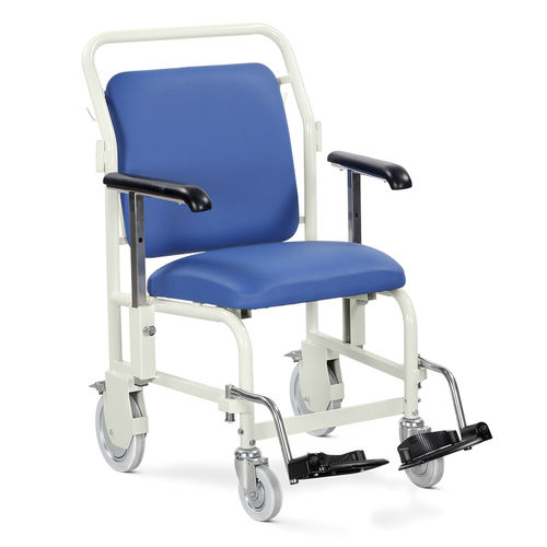 Transportstuhl für den Innenraum - G/205/FS series - Bristol Maid Hospital Metalcraft - für Außenbereich / stapelbar / mit Fußstütze