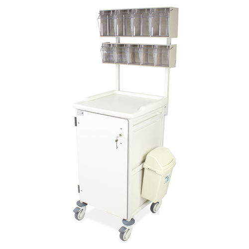 Wagen für Anästhesie - CTANAEM1/10/3S2D/HSB - Bristol Maid Hospital Metalcraft - Pflege / Reinigung / Edelstahl