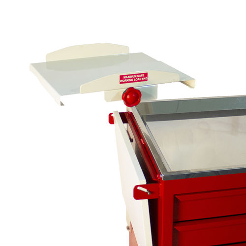 Medizinisches Tablett - WT/DEFIB  - Bristol Maid Hospital Metalcraft - für Wagen