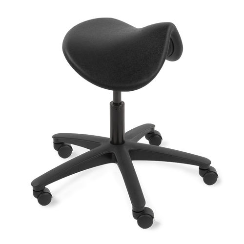 Hocker für Gesundheitseinrichtungen - 5TS/SA/PU - Bristol Maid Hospital Metalcraft - pneumatisch / sattelförmig / Polyurethanschaum