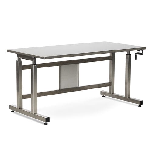 Arbeitstisch - PT050  - Bristol Maid Hospital Metalcraft - für Reinraum / rechteckig / höhenverstellbar