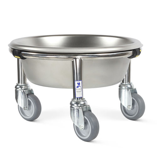 Schalenhalter zur Montage auf Rollwagen - SBSL/1 - Bristol Maid Hospital Metalcraft - Edelstahl