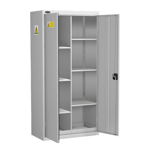 Schrank mit Tür - COSHH - Bristol Maid Hospital Metalcraft - mit Regal / flammenabweisend / grau